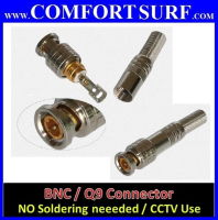 High Quality BNC / Q9 Connector For CCTV Use / Free soldering type